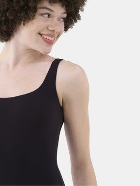 Classic Black Scoop Neck Bodysuit